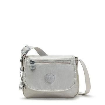 Kipling Sabian Metallic Crossbody Mini Tassen Zilver | België 1865TC